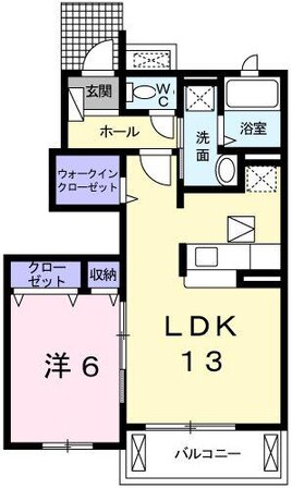 リブサニ－Ａの物件間取画像